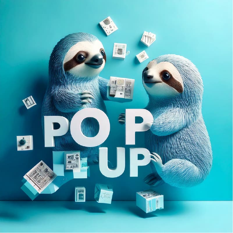 Manufacturing-X Popup Testbed Visual with Sloths