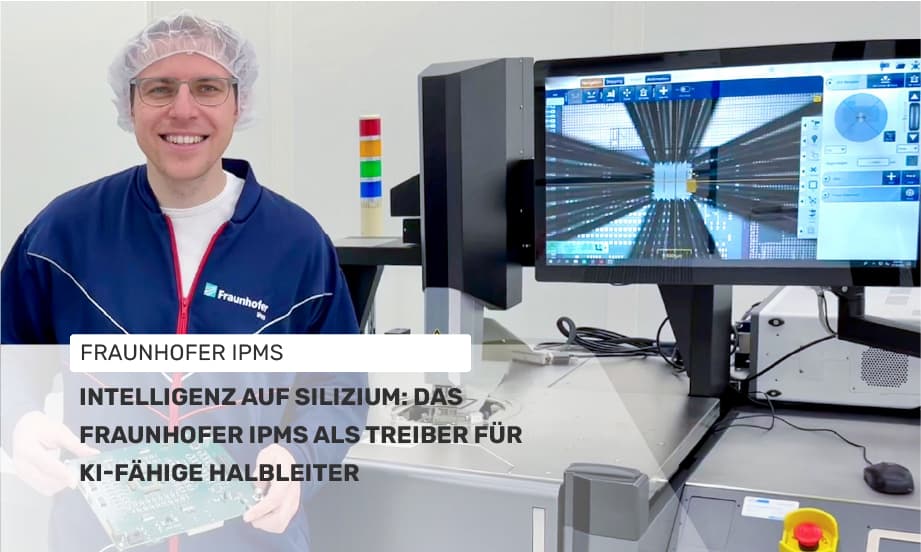 Ein Blick in das Labor des Fraunhofer IPMS: Prof. Thomas Kämpfe zeigt wie modernste Messtechnik die Entwicklung der neuen Speicher- und KI-Chips unterstützt.
